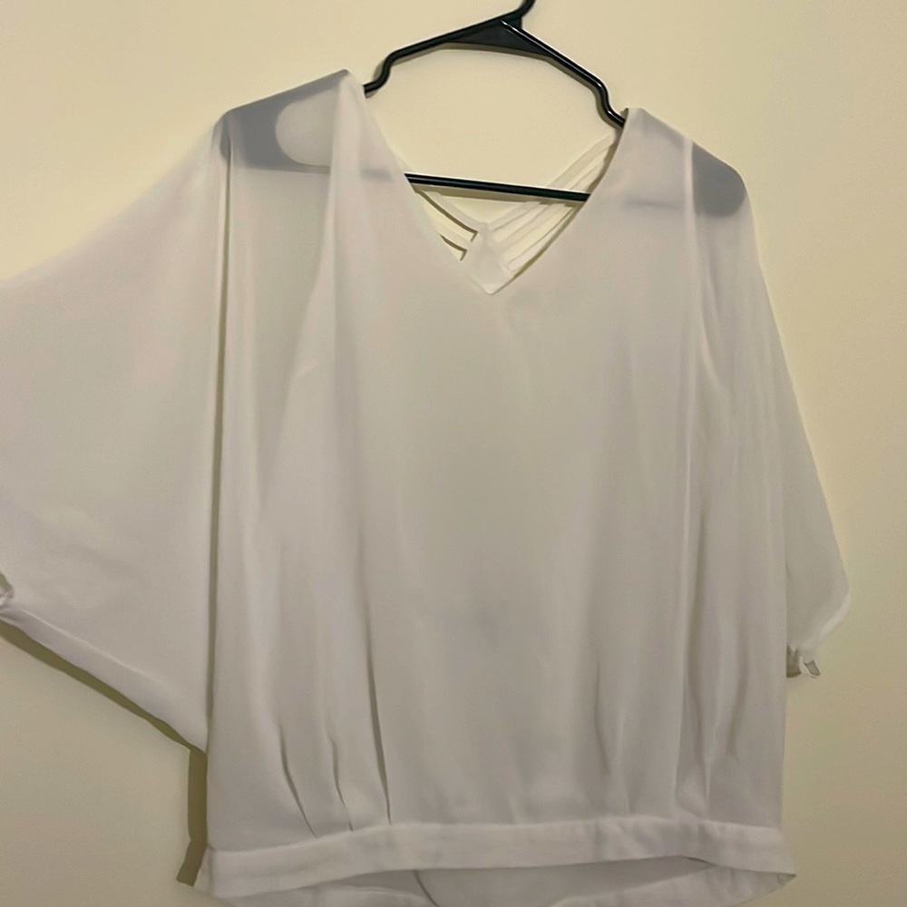 Transparent dress shirt size L